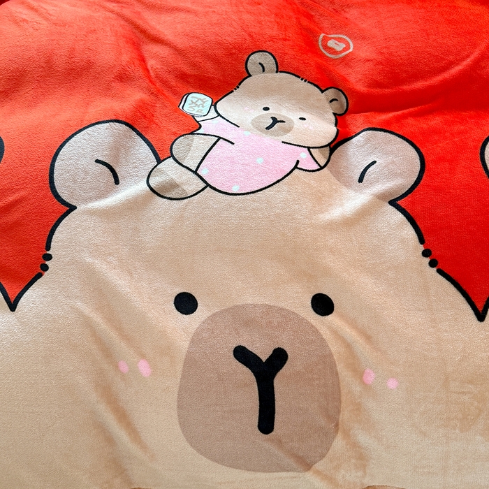 91家纺网 家纺一手货源 找家纺 美达家纺 2025新款卡通牛奶绒印花床盖四件套 巴拉巴拉