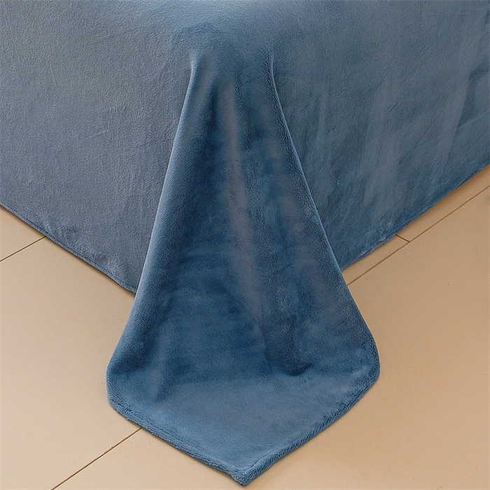 91家纺网 家纺一手货源 找家纺 （总）盛秋 2025新款加厚牛奶绒床单纯色秋冬保暖枕套