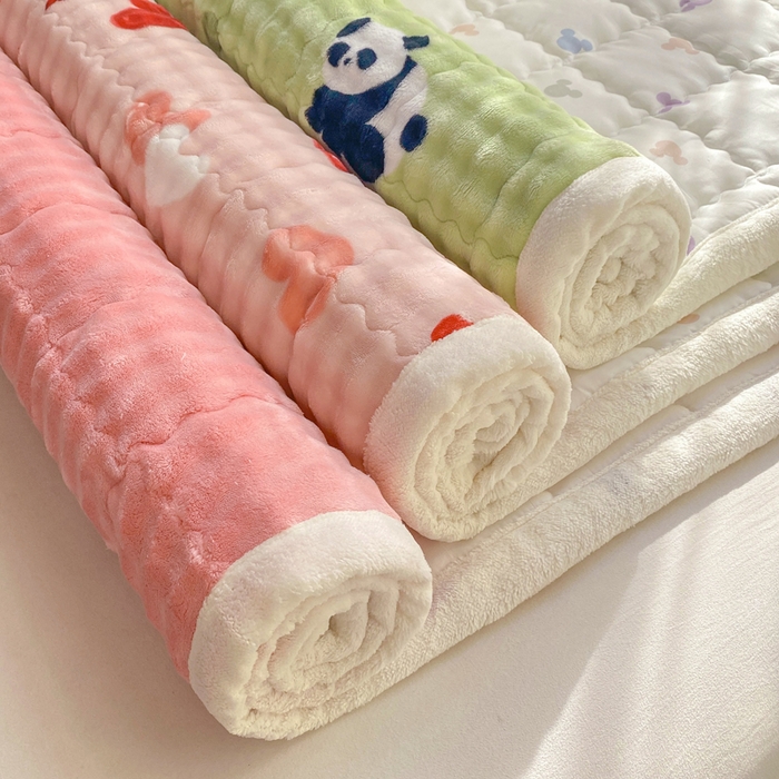 91家纺网 家纺一手货源 找家纺 （总）优品惠 2025新款兔毛绒床垫学生床垫床褥子床护垫