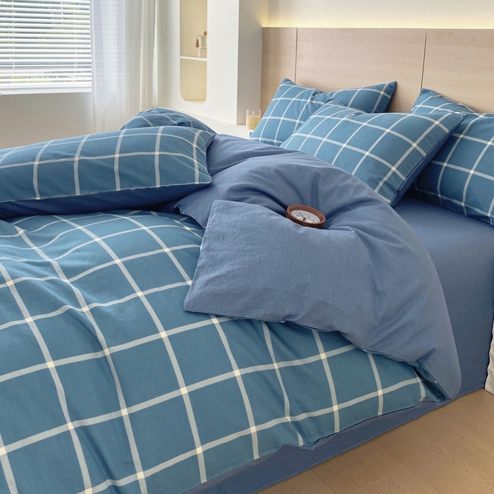 91家纺网 家纺一手货源 找家纺 春皖家纺 2025新款12868全棉印花四件套-大床图 伯拉图兰