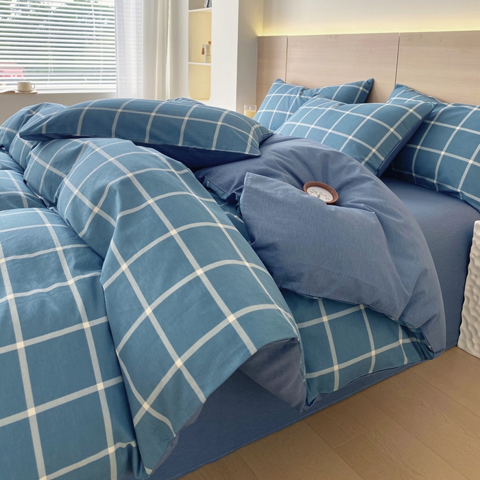 91家纺网 家纺一手货源 找家纺 春皖家纺 2025新款12868全棉印花四件套-大床图 伯拉图兰