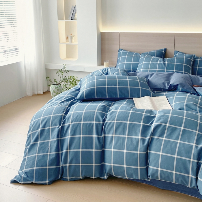 91家纺网 家纺一手货源 找家纺 春皖家纺 2025新款12868全棉印花四件套-大床图 伯拉图兰