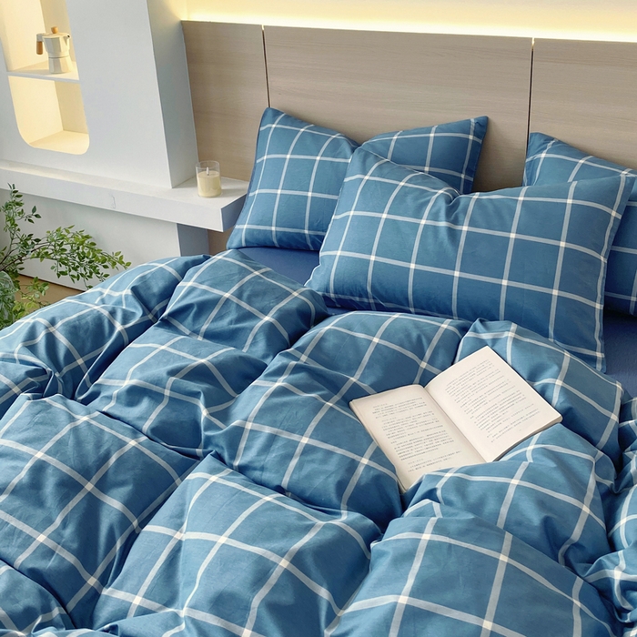 91家纺网 家纺一手货源 找家纺 春皖家纺 2025新款12868全棉印花四件套-大床图 伯拉图兰