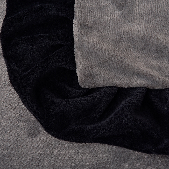 91家纺网 家纺一手货源 找家纺 （总）炫拼家纺 2025新款刺绣黑花边高克重牛奶绒四件套-法式玫瑰