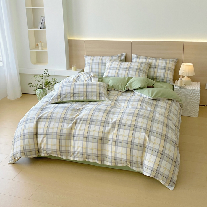 91家纺网 家纺一手货源 找家纺 春皖家纺 2025新款12868全棉印花四件套-大床图 维希格