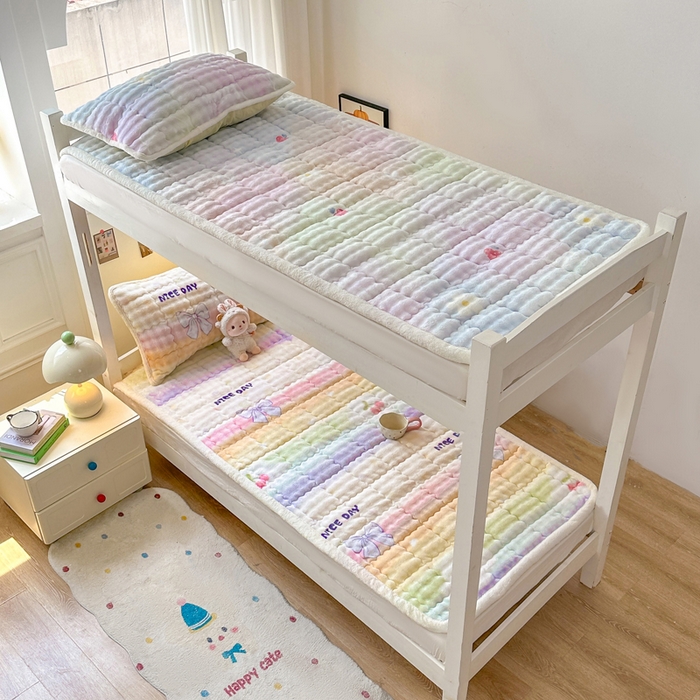 91家纺网 家纺一手货源 找家纺 （总）优品惠 2025新款兔毛绒床垫学生床垫床褥子床护垫