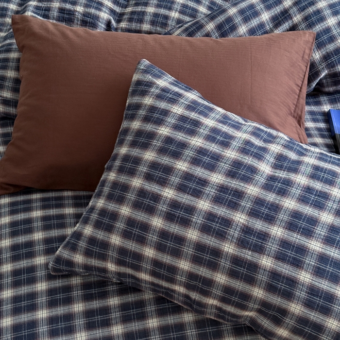 91家纺网 家纺一手货源 找家纺 （总）玛奇朵 2025秋冬新品韩国色织A类三层皱皱纱系列四件套