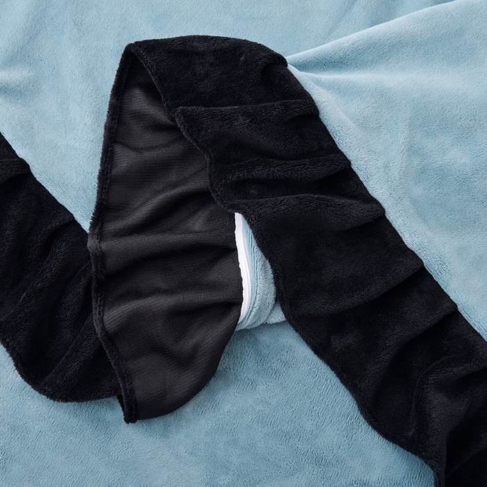 91家纺网 家纺一手货源 找家纺 炫拼家纺 2025新款刺绣黑花边高克重牛奶绒四件套-法式玫瑰 法式玫瑰-静谧蓝