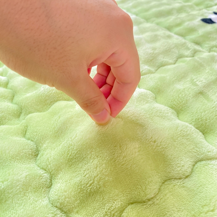 91家纺网 家纺一手货源 找家纺 优品惠 2025新款兔毛绒床垫学生床垫床褥子床护垫 呆萌熊猫