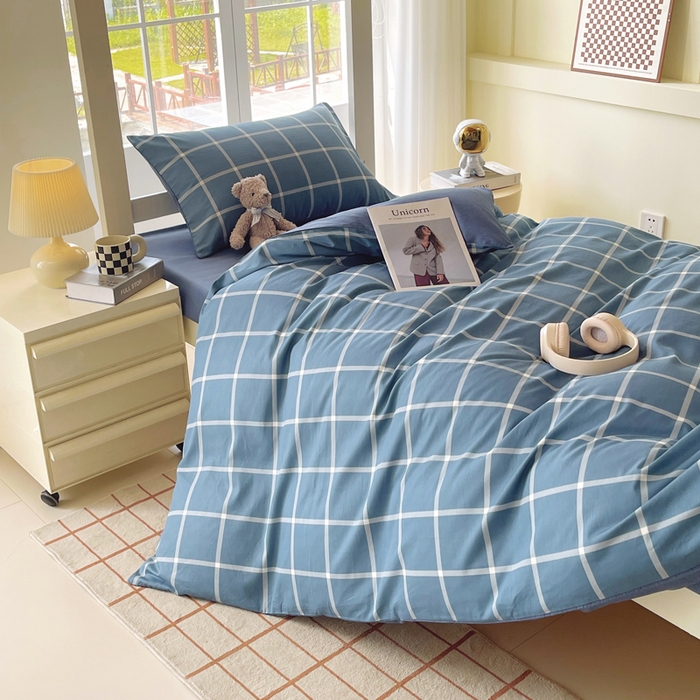 91家纺网 家纺一手货源 找家纺 （总）春皖家纺 2025新款12868全棉印花上下铺四件套-学生床