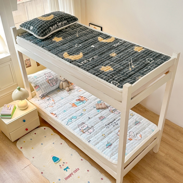 91家纺网 家纺一手货源 找家纺 优品惠 2025新款兔毛绒床垫学生床垫床褥子床护垫 萌宠