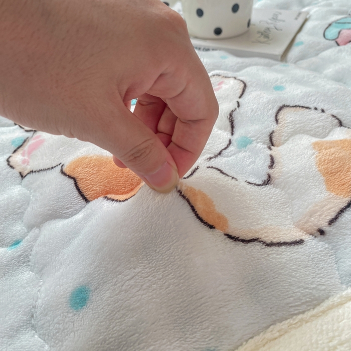 91家纺网 家纺一手货源 找家纺 优品惠 2025新款兔毛绒床垫学生床垫床褥子床护垫 萌宠