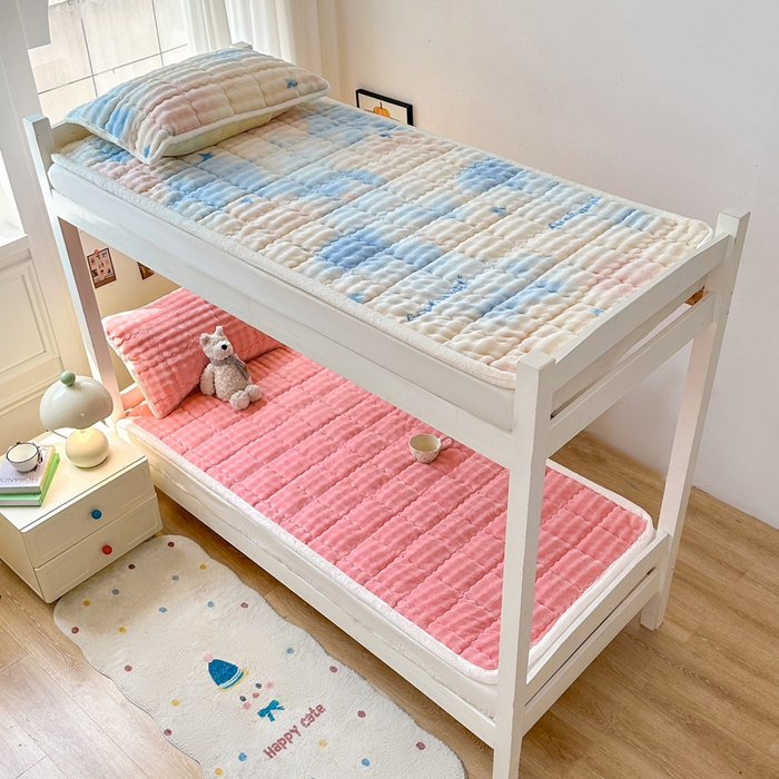 91家纺网 家纺一手货源 找家纺 优品惠 2025新款兔毛绒床垫学生床垫床褥子床护垫 南星