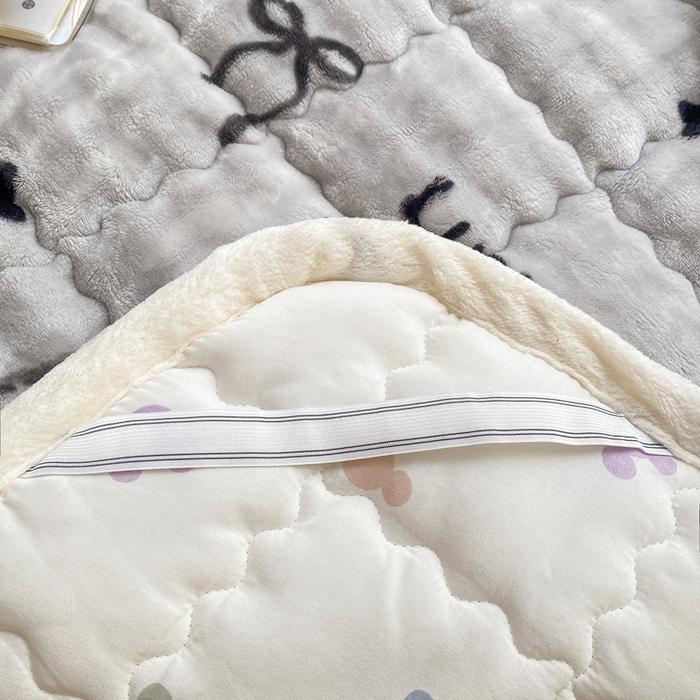 91家纺网 家纺一手货源 找家纺 优品惠 2025新款兔毛绒床垫学生床垫床褥子床护垫 西高地