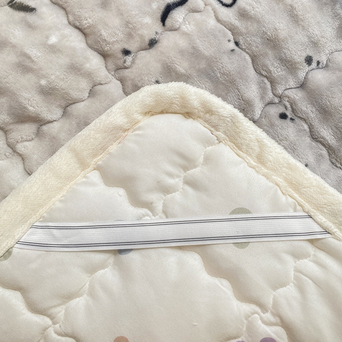 91家纺网 家纺一手货源 找家纺 优品惠 2025新款兔毛绒床垫学生床垫床褥子床护垫 星星