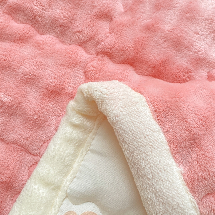 91家纺网 家纺一手货源 找家纺 优品惠 2025新款兔毛绒床垫学生床垫床褥子床护垫 樱花粉