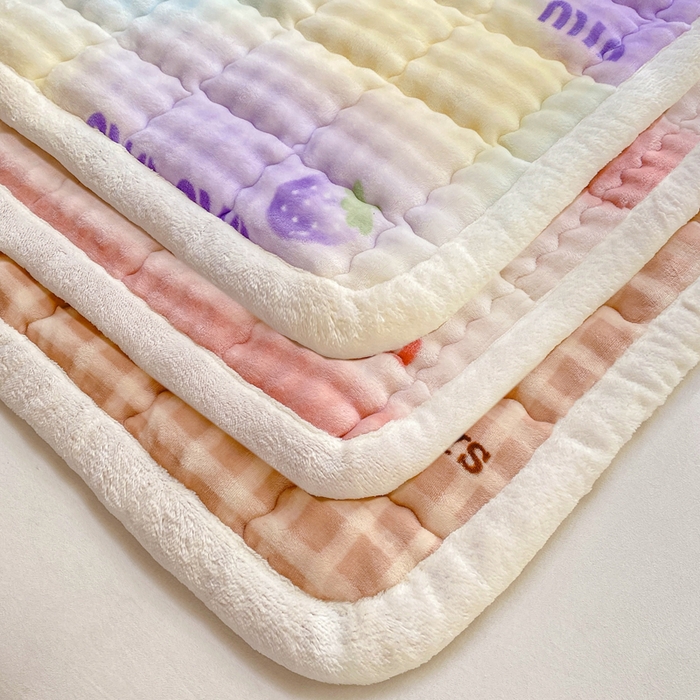 91家纺网 家纺一手货源 找家纺 优品惠 2025新款兔毛绒床垫学生床垫床褥子床护垫 组合图