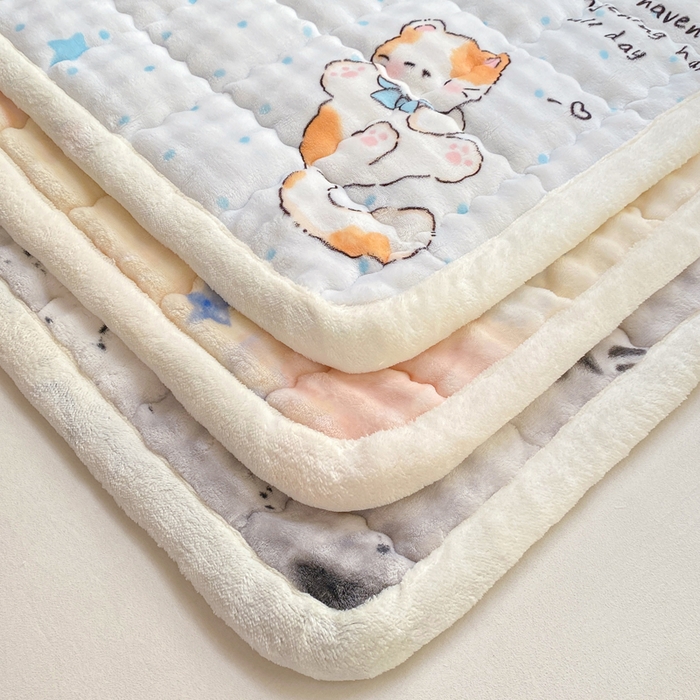 91家纺网 家纺一手货源 找家纺 优品惠 2025新款兔毛绒床垫学生床垫床褥子床护垫 组合图