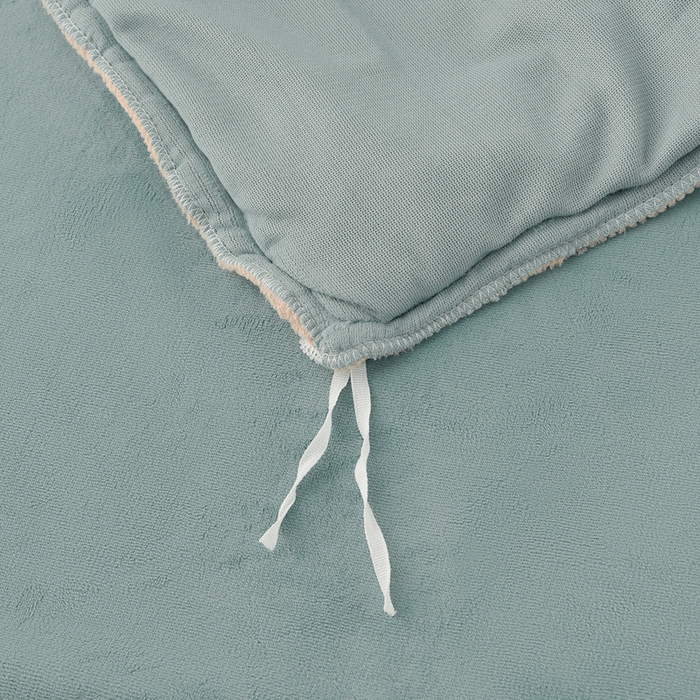 91家纺网 家纺一手货源 找家纺 氧家 2025新款高克重牛奶绒拼角刺绣床单床笠床盖款四件套-钟爱 钟爱-绿