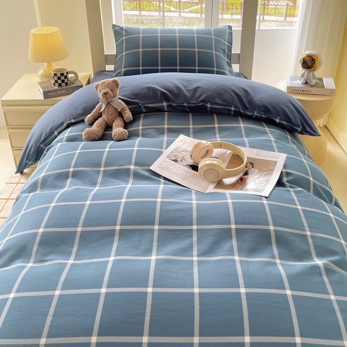 91家纺网 家纺一手货源 找家纺 春皖家纺 2025新款12868全棉印花上下铺四件套-学生床 伯拉图兰