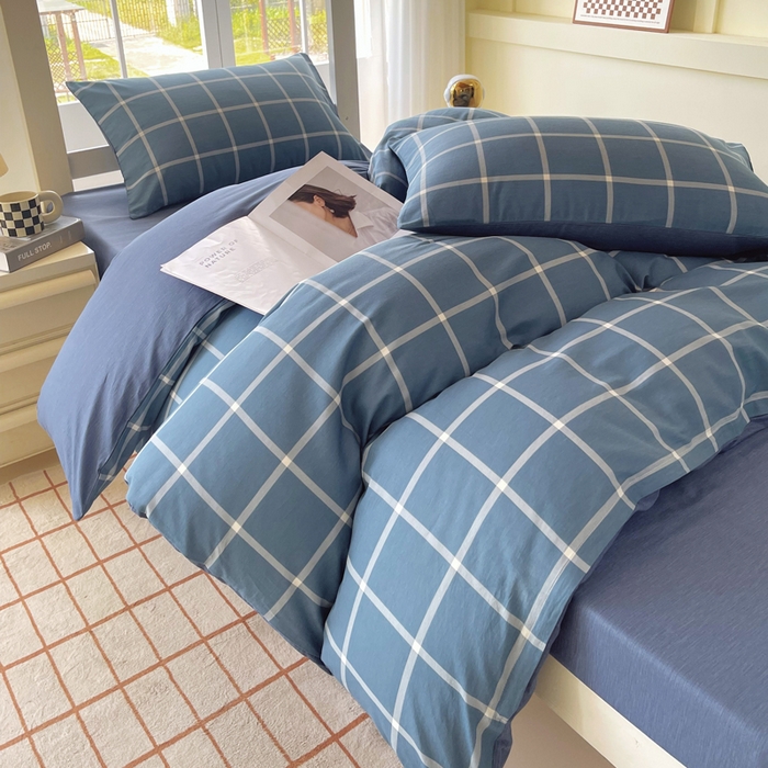 91家纺网 家纺一手货源 找家纺 春皖家纺 2025新款12868全棉印花上下铺四件套-学生床 伯拉图兰