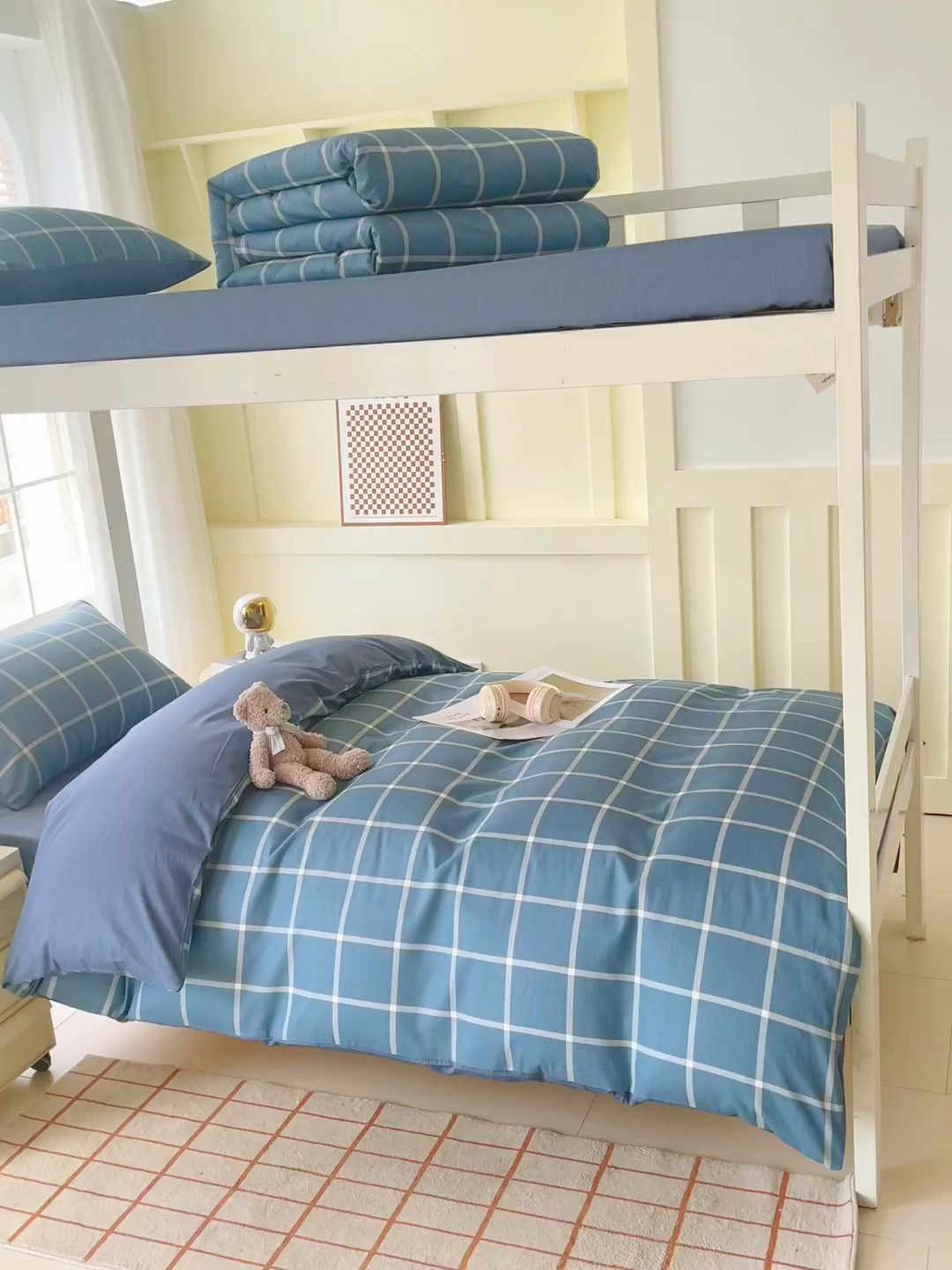 91家纺网 家纺一手货源 找家纺 春皖家纺 2025新款12868全棉印花上下铺四件套-学生床 伯拉图兰