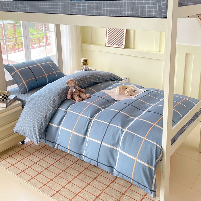 91家纺网 家纺一手货源 找家纺 春皖家纺 2025新款12868全棉印花上下铺四件套-学生床 苏兰