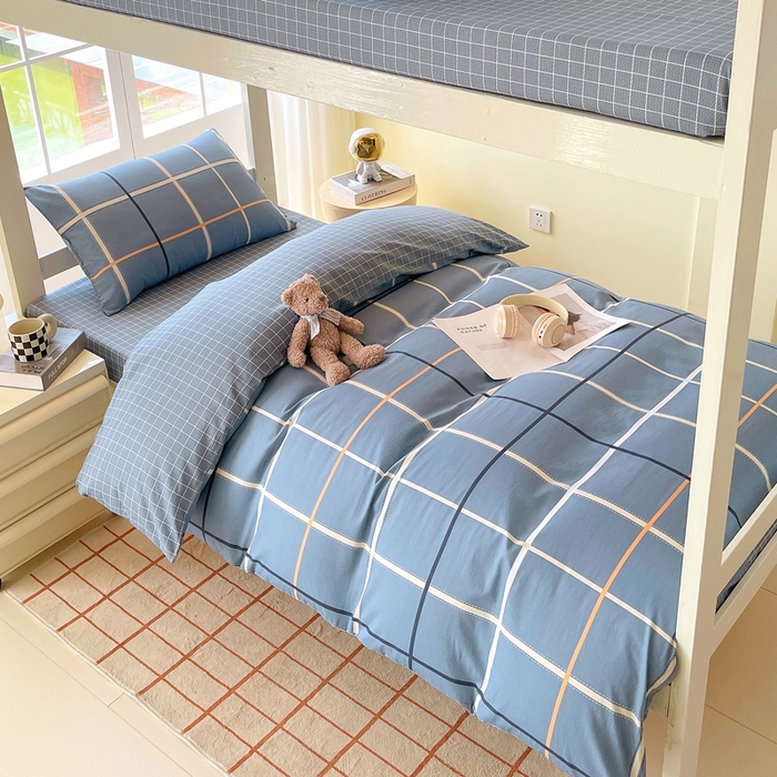 91家纺网 家纺一手货源 找家纺 春皖家纺 2025新款12868全棉印花上下铺四件套-学生床 苏兰