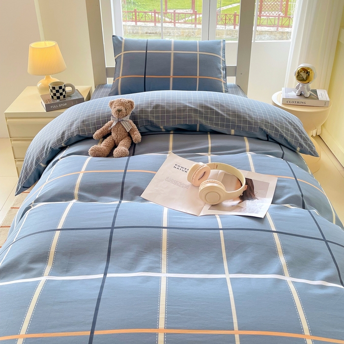 91家纺网 家纺一手货源 找家纺 春皖家纺 2025新款12868全棉印花上下铺四件套-学生床 苏兰