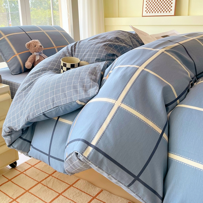 91家纺网 家纺一手货源 找家纺 春皖家纺 2025新款12868全棉印花上下铺四件套-学生床 苏兰