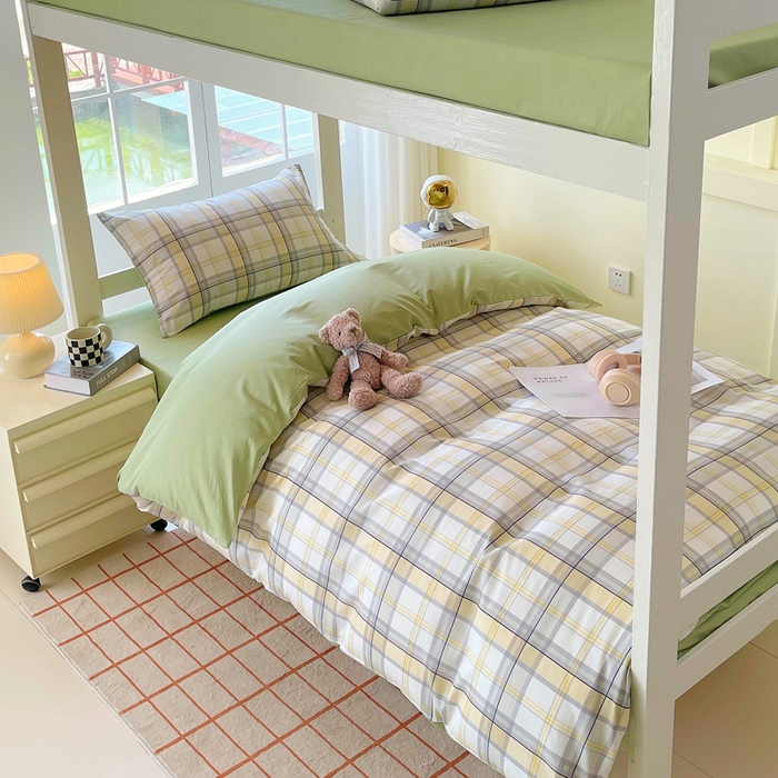 春皖家纺 2025新款12868全棉印花上下铺四件套-学生床 维希格