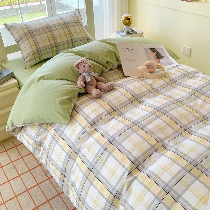 91家纺网 家纺一手货源 找家纺 春皖家纺 2025新款12868全棉印花上下铺四件套-学生床 维希格