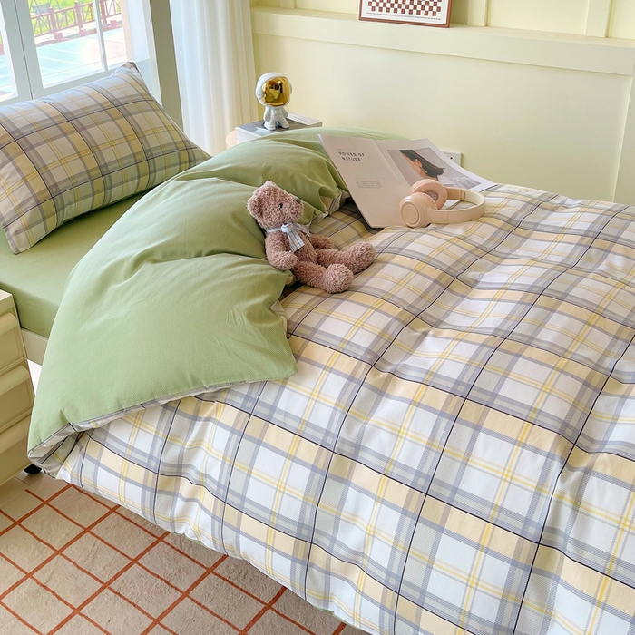 91家纺网 家纺一手货源 找家纺 春皖家纺 2025新款12868全棉印花上下铺四件套-学生床 维希格