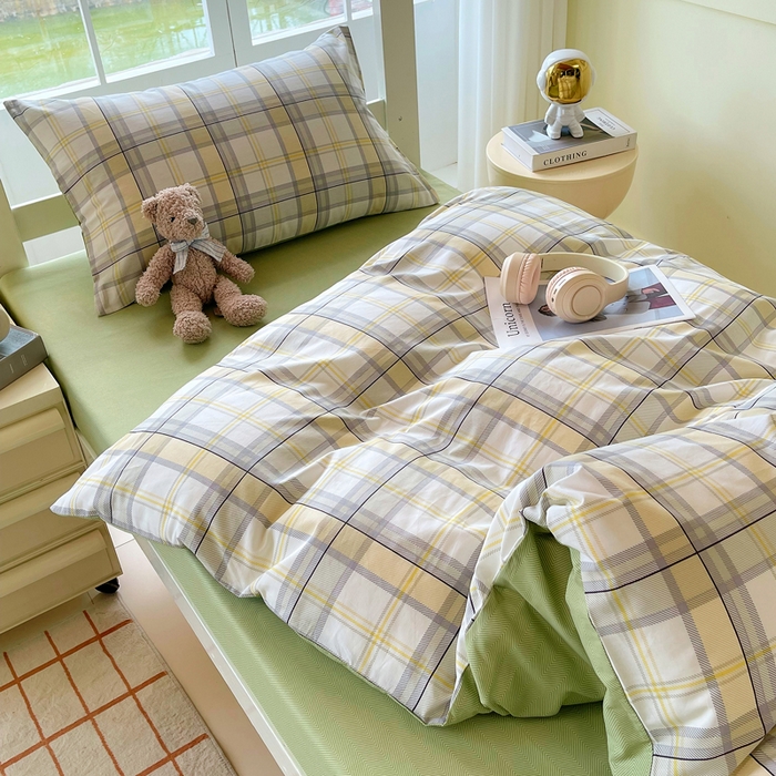 91家纺网 家纺一手货源 找家纺 春皖家纺 2025新款12868全棉印花上下铺四件套-学生床 维希格