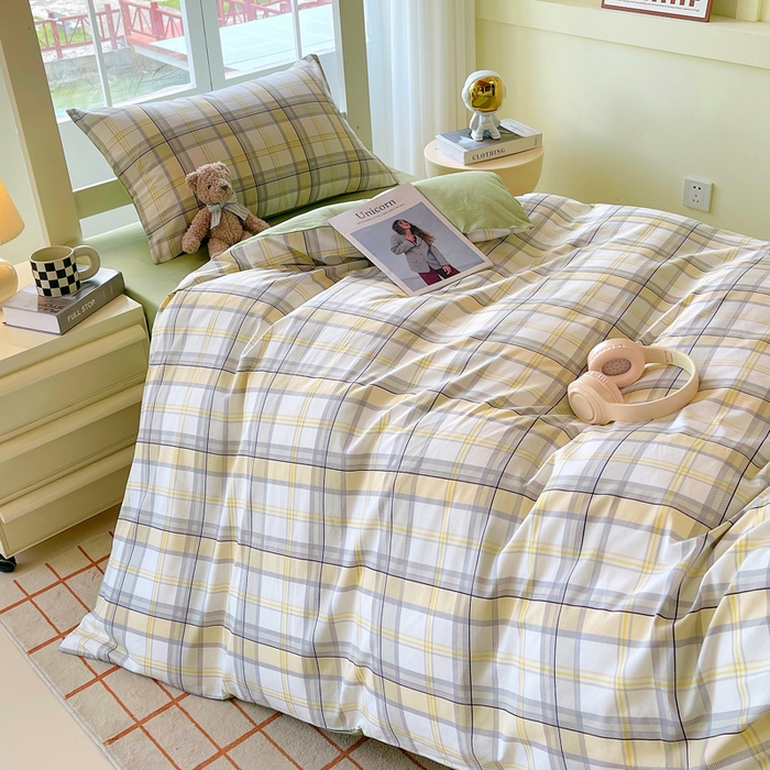 91家纺网 家纺一手货源 找家纺 春皖家纺 2025新款12868全棉印花上下铺四件套-学生床 维希格