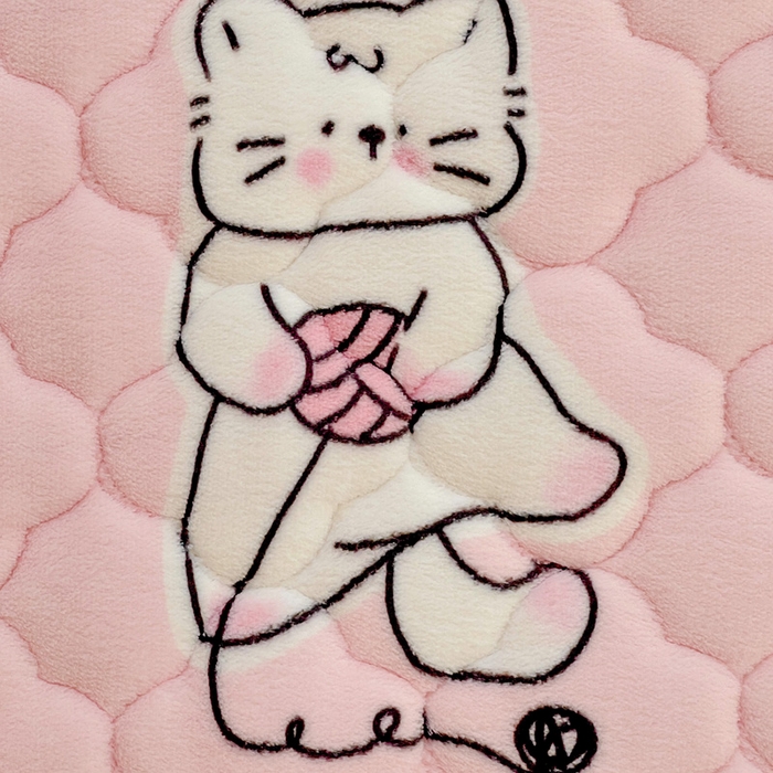 91家纺网 家纺一手货源 找家纺 富馨莱 2025新款牛奶绒夹棉床笠支持一件定做 萌宠乐园-夹棉