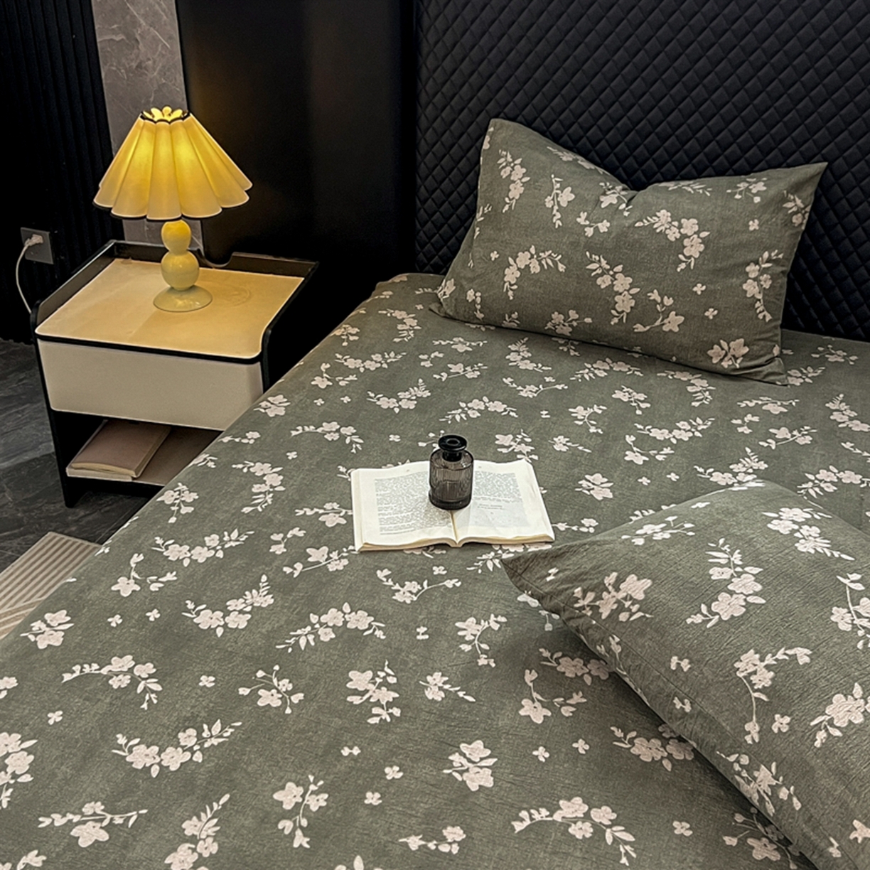 91家纺网 家纺一手货源 找家纺 （总）漫仙阁家纺 2025新款高克重复古原麻单床笠床笠单件单品床笠