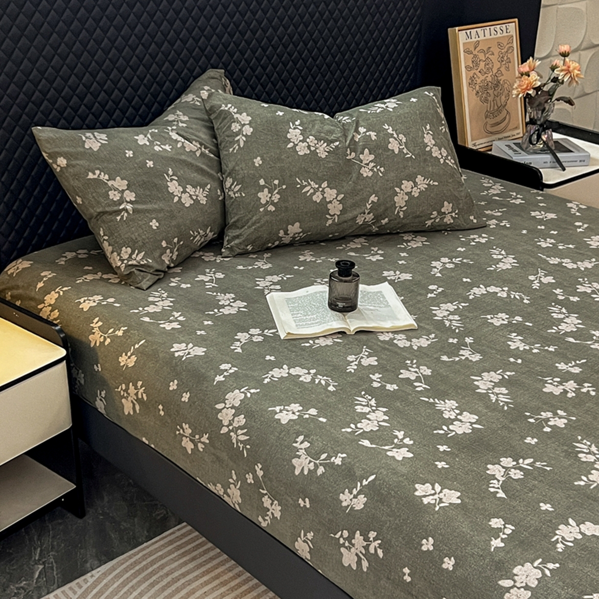 91家纺网 家纺一手货源 找家纺 （总）漫仙阁家纺 2025新款高克重复古原麻单床笠床笠单件单品床笠