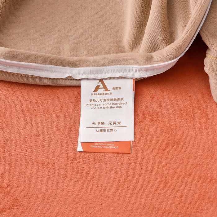 91家纺网 家纺一手货源 找家纺 氧家 2025新款高克重牛奶绒拼角刺绣床单床笠床盖款四件套-经典 经典-橙