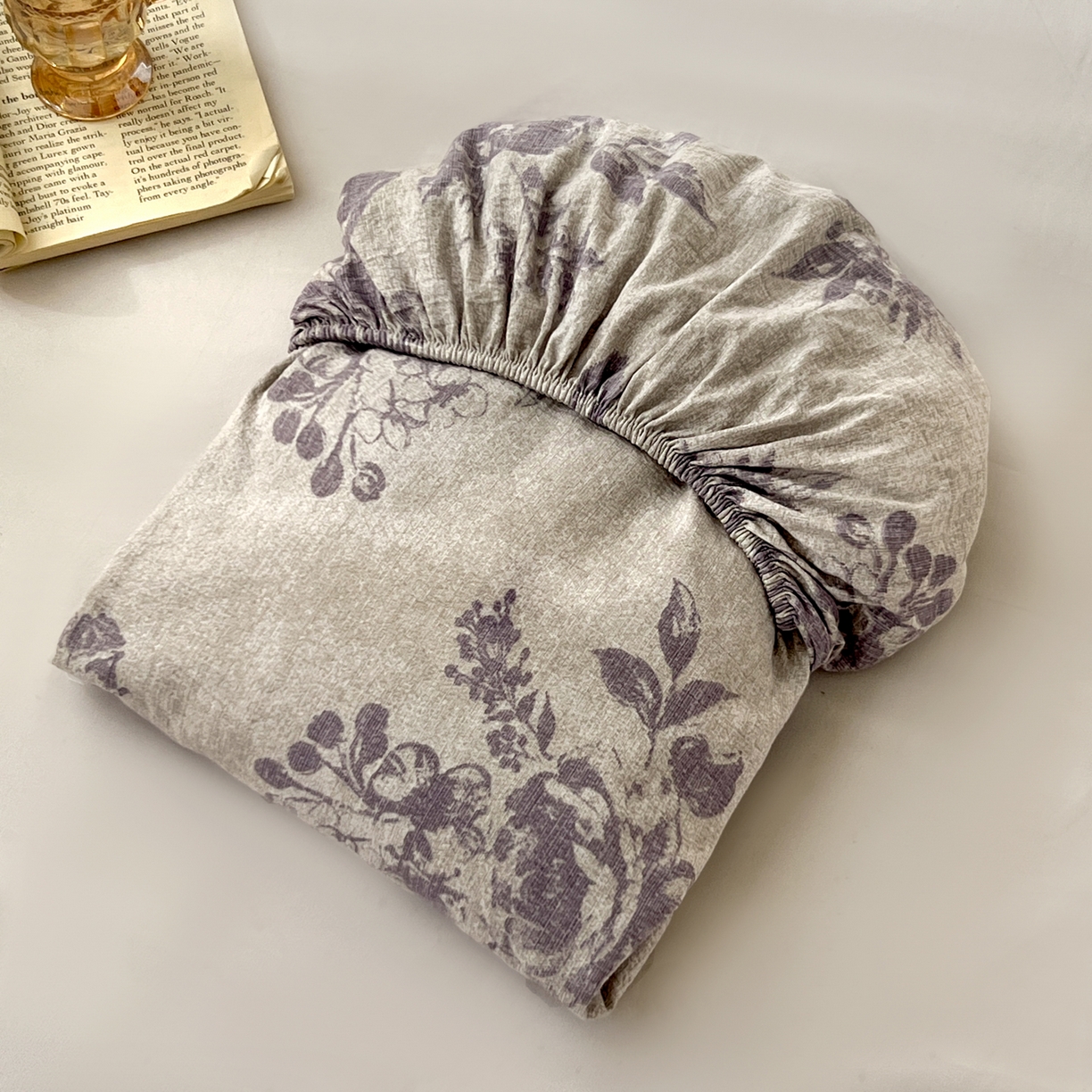 91家纺网 家纺一手货源 找家纺 （总）漫仙阁家纺 2025新款高克重复古原麻单床笠床笠单件单品床笠