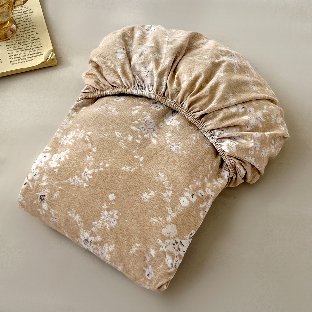 91家纺网 家纺一手货源 找家纺 （总）漫仙阁家纺 2025新款高克重复古原麻单床笠床笠单件单品床笠