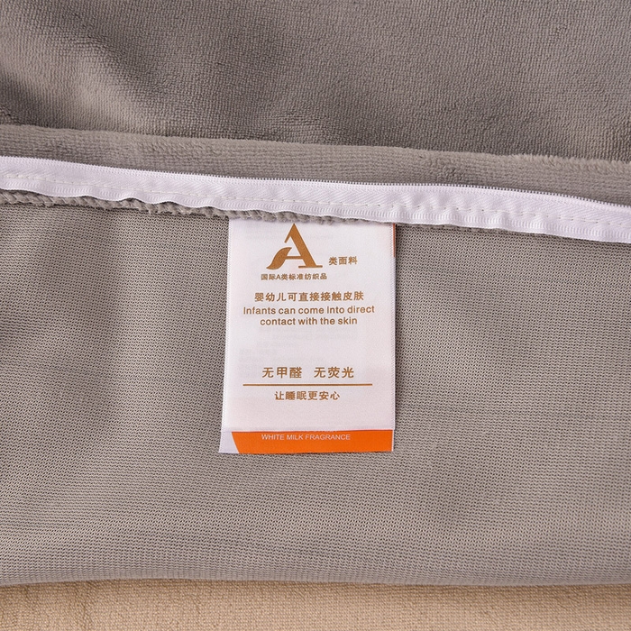 91家纺网 家纺一手货源 找家纺 氧家 2025新款高克重牛奶绒拼角刺绣床单床笠床盖款四件套-经典 经典-棕