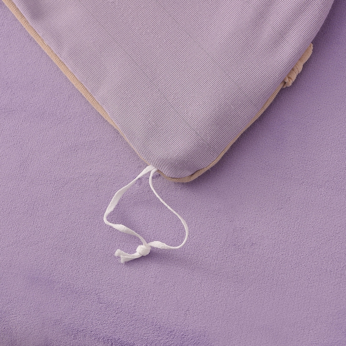 91家纺网 家纺一手货源 找家纺 氧家 2025新款高克重牛奶绒拼角刺绣床单床笠床盖款四件套-经典 经典-紫