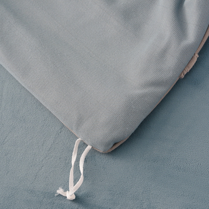 91家纺网 家纺一手货源 找家纺 氧家 2025新款高克重牛奶绒拼角刺绣床单床笠床盖款四件套-经典 经典-蓝