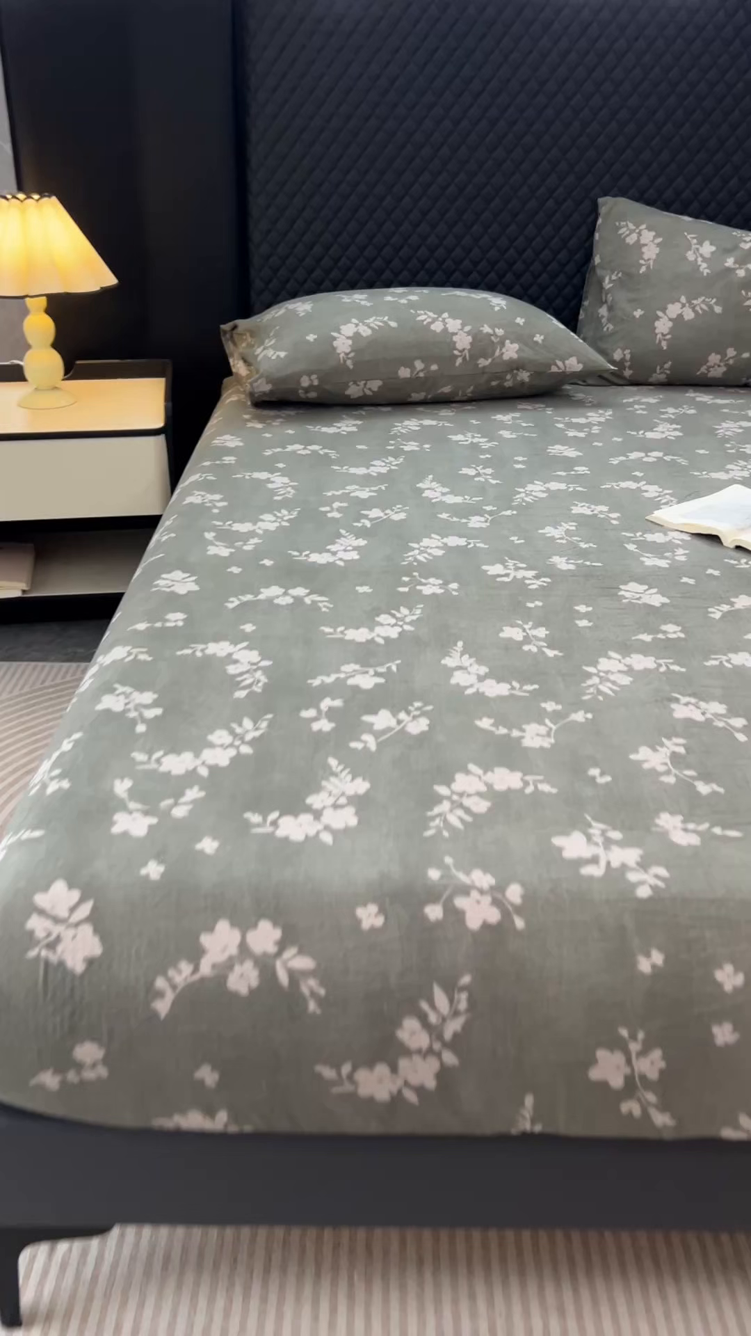 91家纺网 家纺一手货源 找家纺 漫仙阁家纺 2025新款高克重复古原麻单床笠床笠单件单品床笠 茶颜