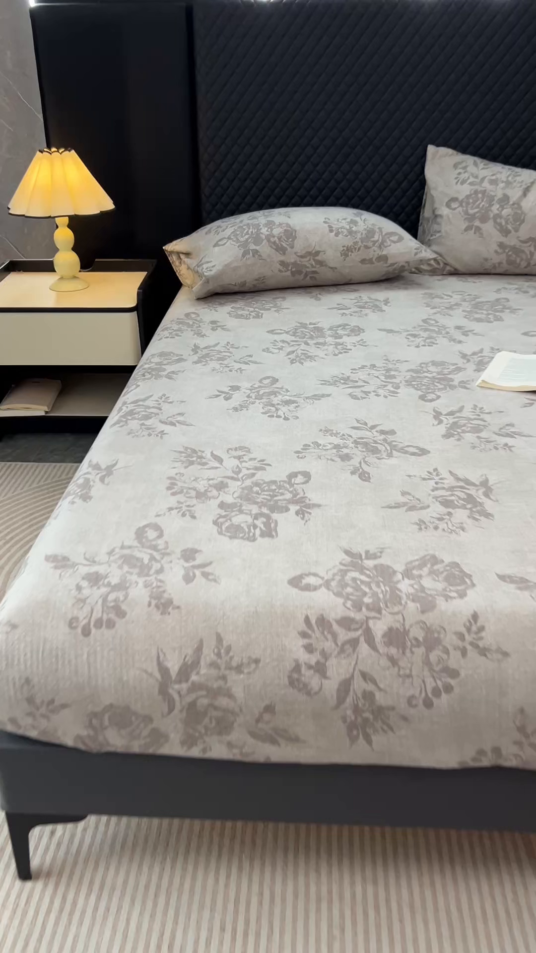 91家纺网 家纺一手货源 找家纺 漫仙阁家纺 2025新款高克重复古原麻单床笠床笠单件单品床笠 城堡花园