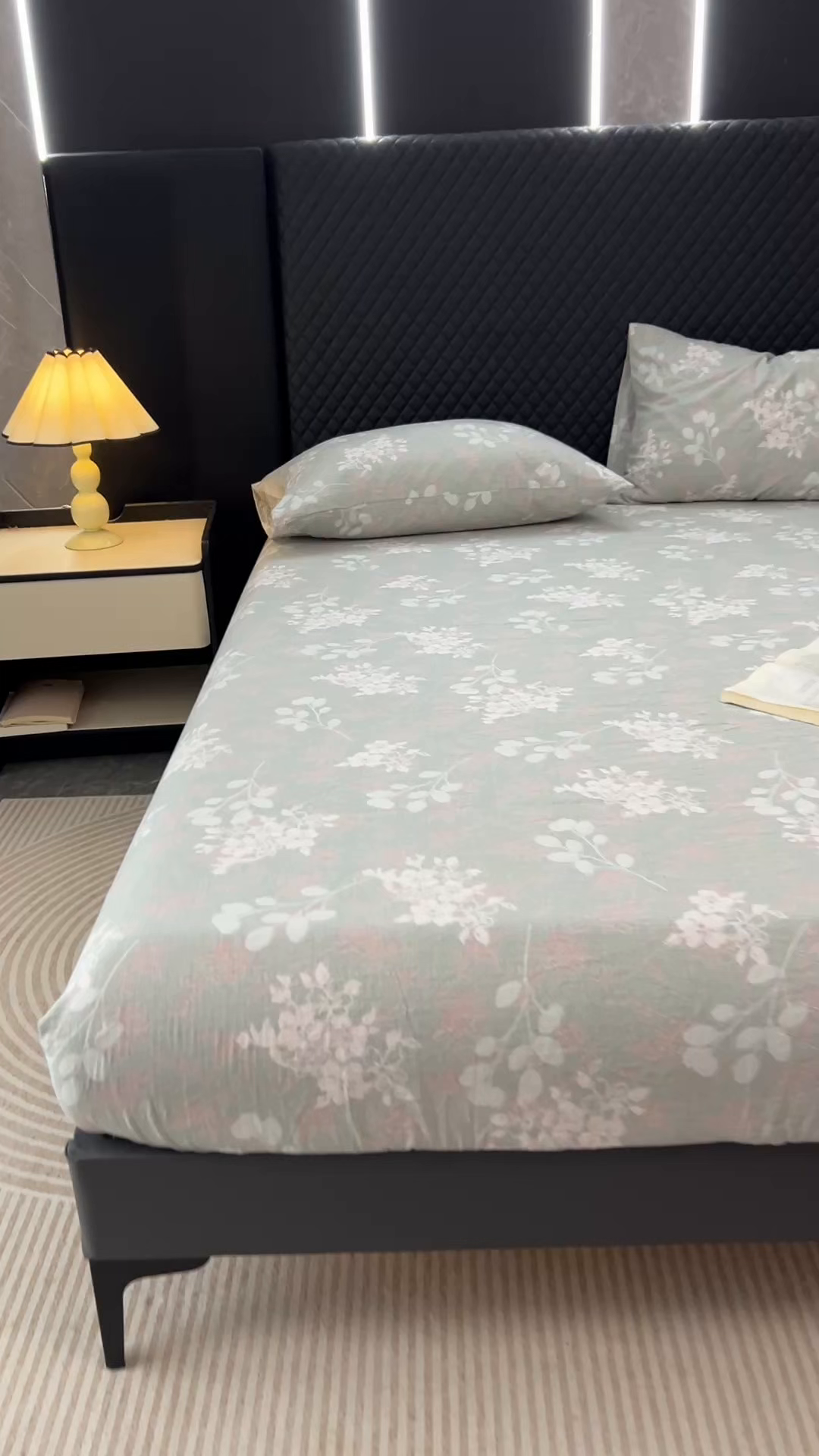 91家纺网 家纺一手货源 找家纺 漫仙阁家纺 2025新款高克重复古原麻单床笠床笠单件单品床笠 春日来信