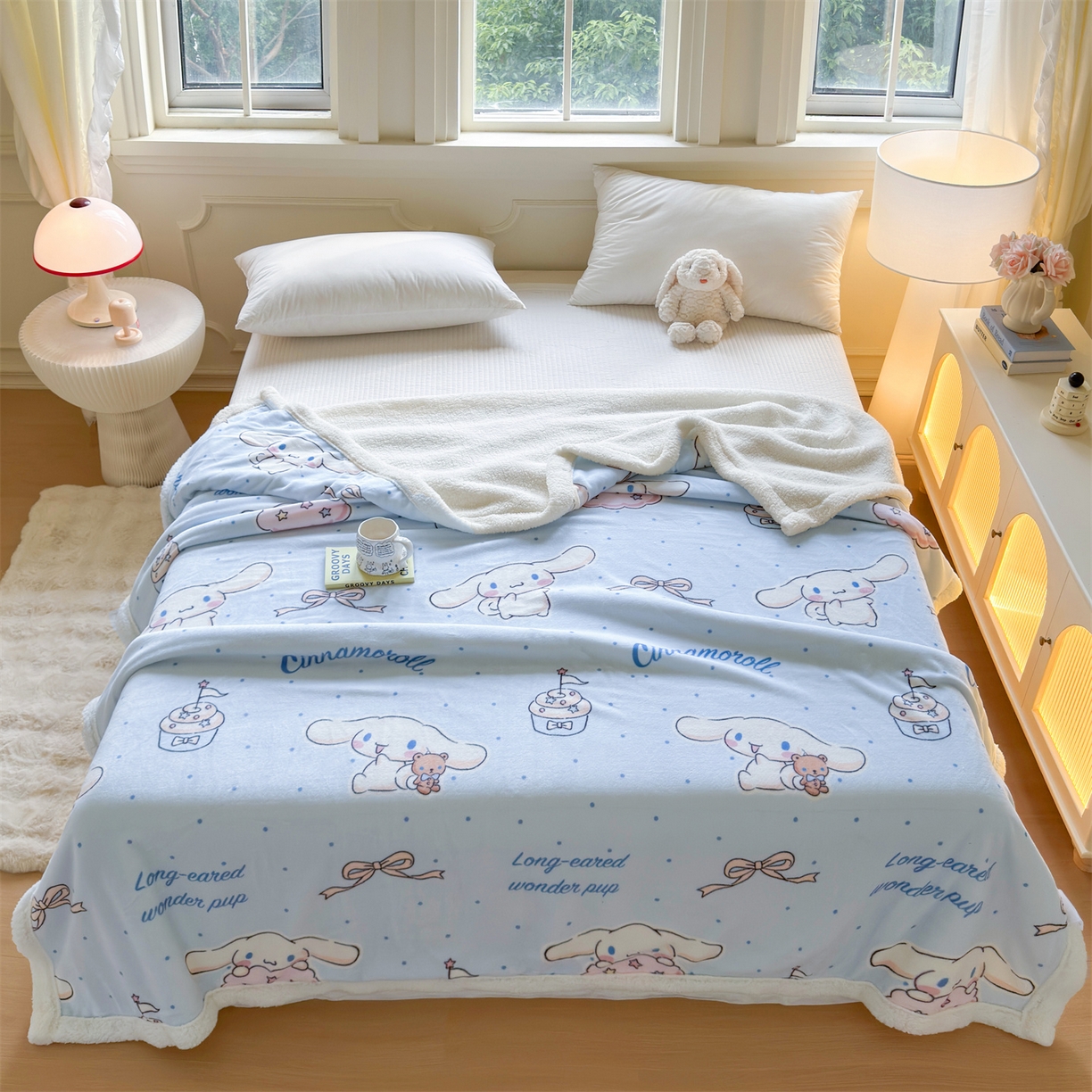 91家纺网 家纺一手货源 找家纺 （总）名兮家居 2025秋冬正版授权经典奥特曼高克重牛奶绒羊羔绒多功能盖毯【含防伪标】