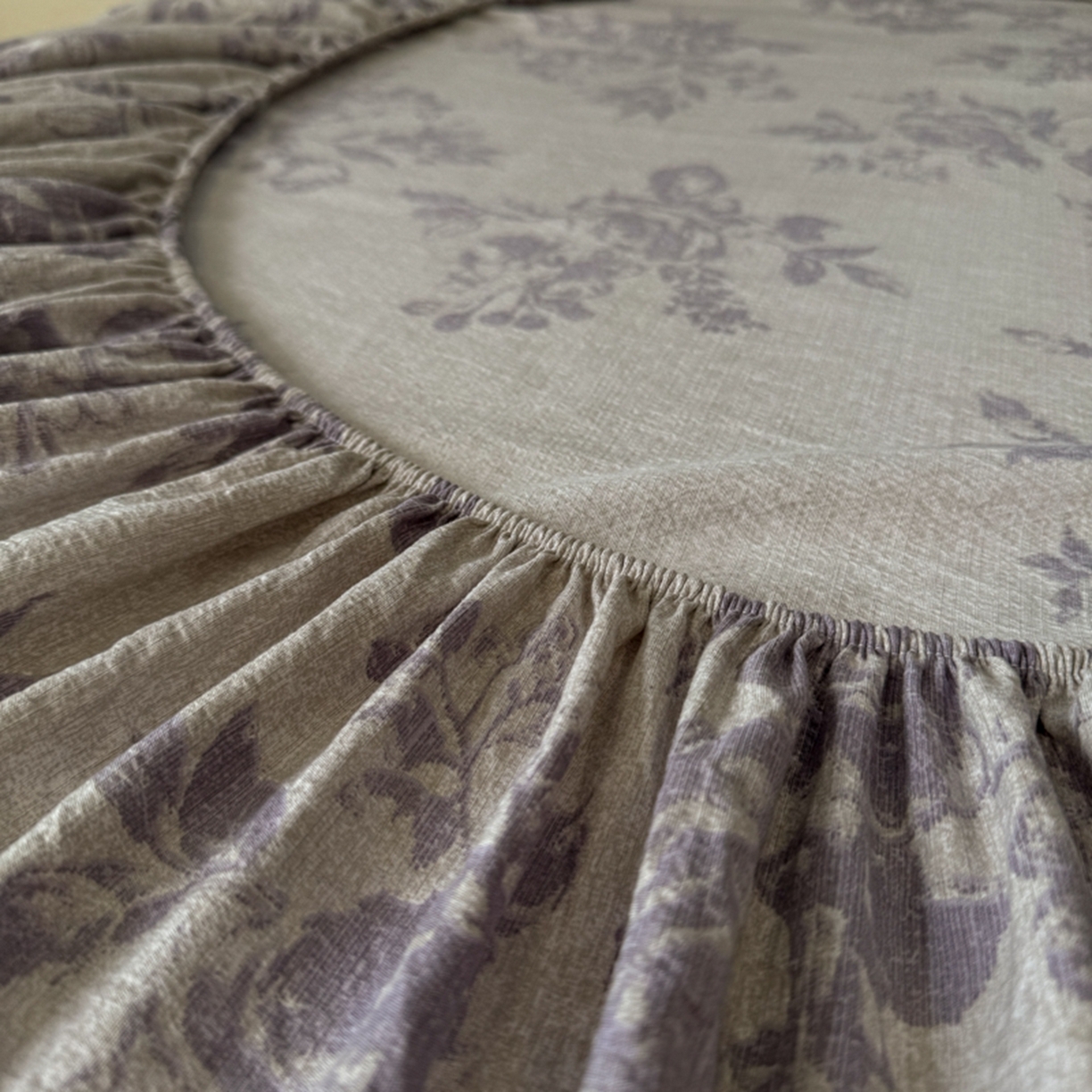 91家纺网 家纺一手货源 找家纺 漫仙阁家纺 2025新款高克重复古原麻单床笠床笠单件单品床笠 露娜