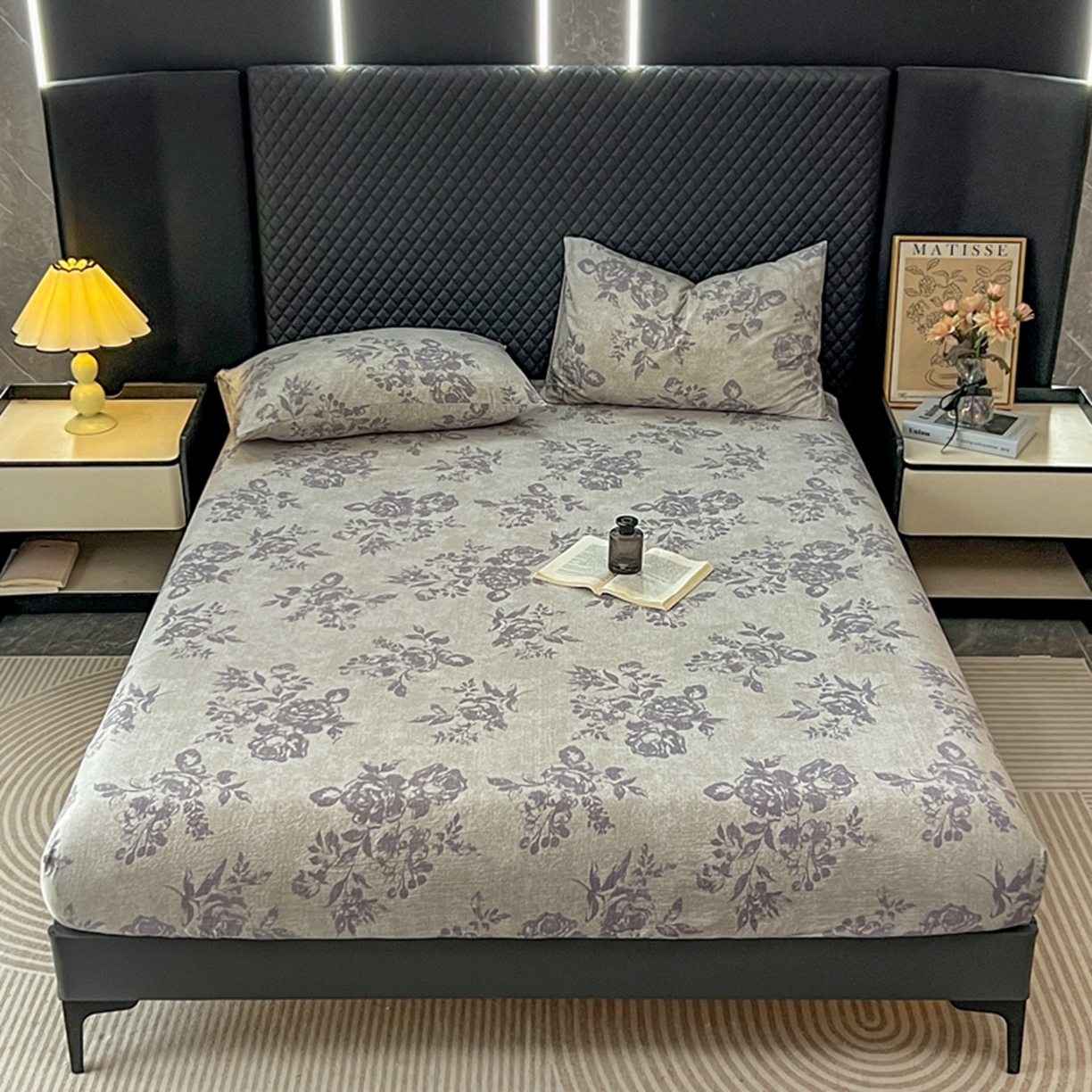 91家纺网 家纺一手货源 找家纺 漫仙阁家纺 2025新款高克重复古原麻单床笠床笠单件单品床笠 露娜